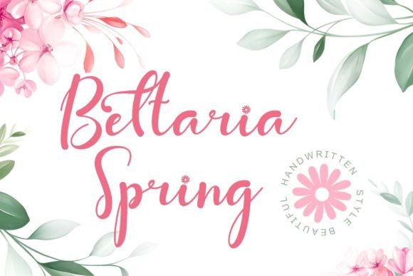 Bettaria Spring Font for Editorial Design