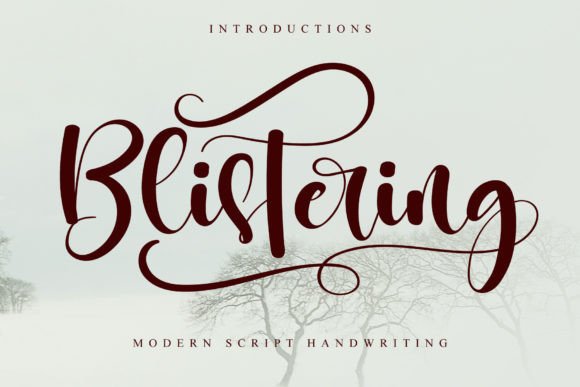 Blistering Font: Charming Handwritten Type for Crafters