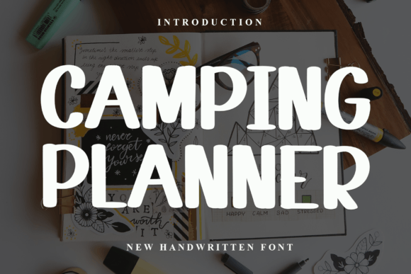 Camping Planner Font: Handwritten Style for Digital Campaigns