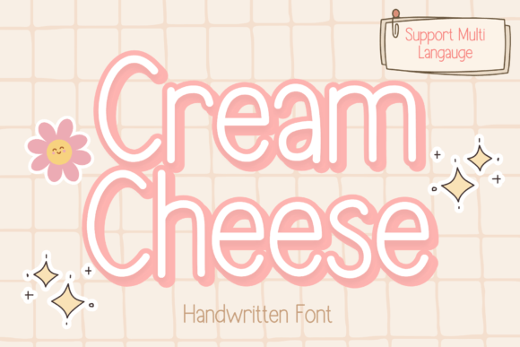 Cream Cheese Font: Handwritten Charm for Makers