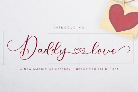 Daddy Love Font: Elegant Script for Handmade Labels