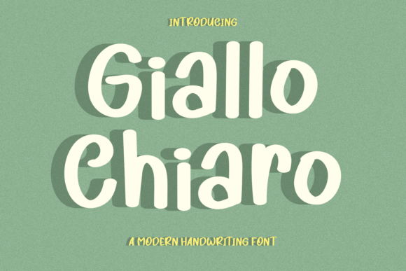 Giallo Chiaro Font: Modern Handwriting for Editorial Design