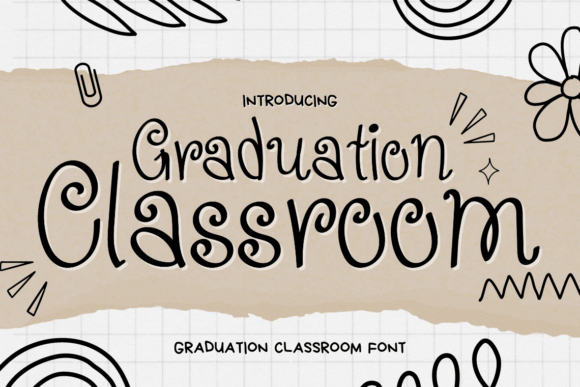 Graduation Classroom Font for Handmade Crafts