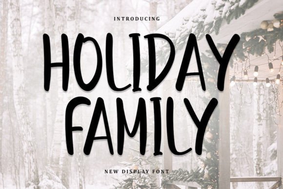 Holiday Family Font for Editorial Design