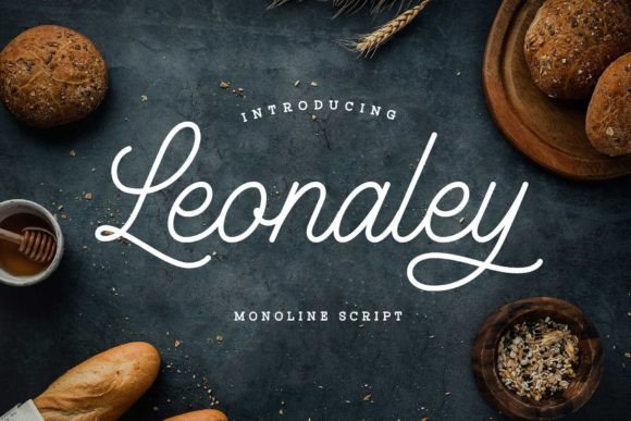 Leonaley Font: A Minimalist Script for Editorial Design