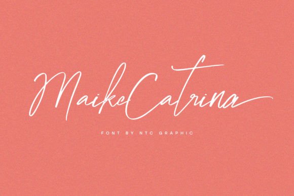 Maike Catrina Font: Joyful Script for Handmade Products