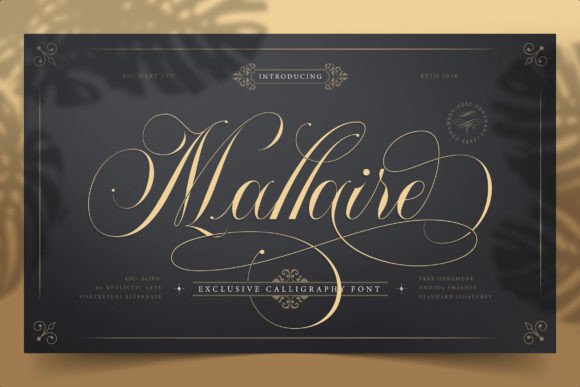 Mallaire Font Review: A Classic Script for Brand Identity