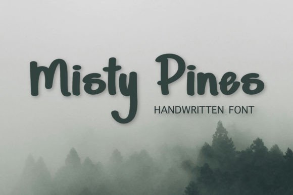 Misty Pines Font: Whimsical Type for Handmade Crafts