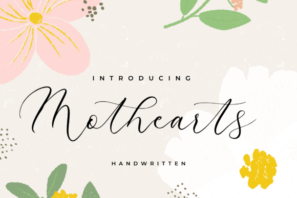 Motherarts Font: Elegant Script for Handmade Labels