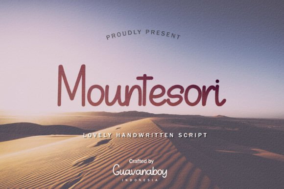 Mountesori Font: Modern Handwritten Typography for Web Design