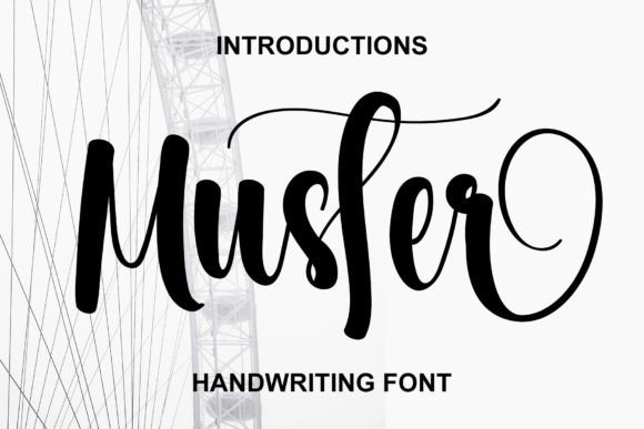 Muster Font: Elevating Editorial Design with Handwritten Grace