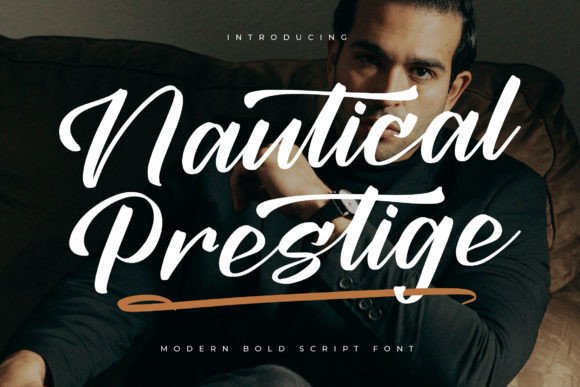 Nautical Prestige Font: Elegant Script for Makers