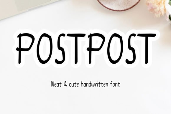 Postpost Font: A Handwritten Typeface for Business Branding