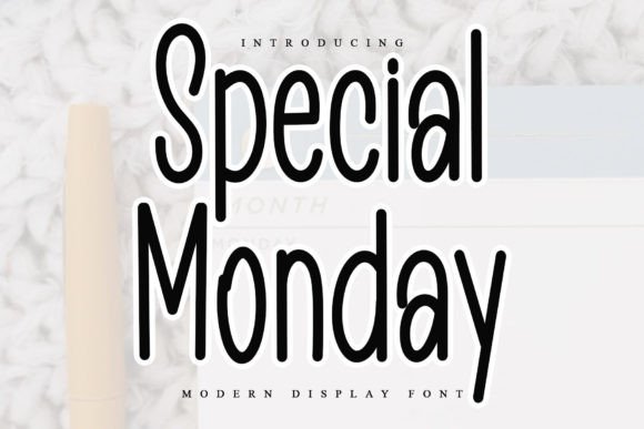 Special Monday Font: Elegant Branding for Small Business