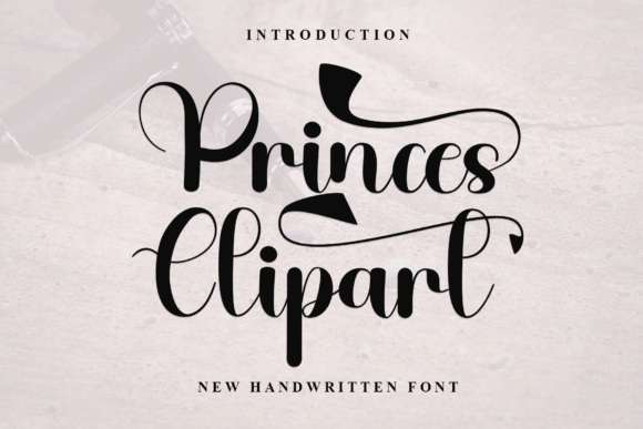 Testing Princes Clipart Font for Boutique Branding